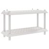 vidaXL Reol 2 niveauer 100 x 40 x 55,5 cm PP Hvid