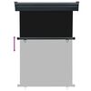 vidaXL sidemarkise til altan 125x250 cm sort