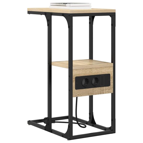 vidaXL Natskab Sonoma-eg 41.5 x 26 x 60.5 cm Konstrueret tr&aelig;