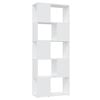 vidaXL bogreol/rumdeler 60x24x155 cm konstrueret tr&aelig; hvid