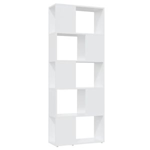 vidaXL bogreol/rumdeler 60x24x155 cm konstrueret tr&aelig; hvid