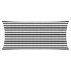 vidaXL Solsejl 2 x 4 m HDPE Rektangul&aelig;r Anthracit og hvid