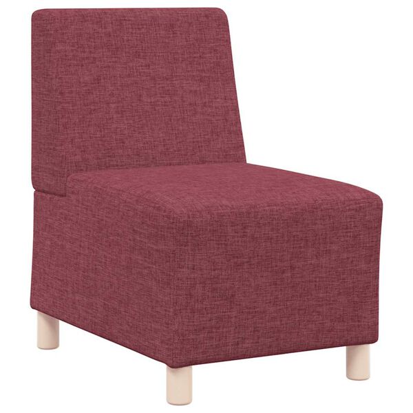 vidaXL modul&aelig;r sofa uden arml&aelig;n vinr&oslash;d 55 cm stof