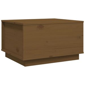vidaXL sofabord 60x50x35 cm massivt fyrretr&aelig; gyldenbrun