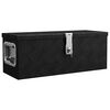 vidaXL opbevaringskasse 60x23,5x23 cm aluminium sort