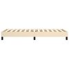 vidaXL Boxspring sengeramme 90x200 cm stof cremefarvet