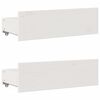 vidaXL sengeramme m. skuffer 75x190 cm uden madras massivt fyr hvid