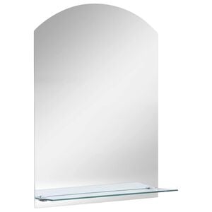 vidaXL v&aelig;gspejl med hylde 20x40 cm h&aelig;rdet glas