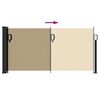 vidaXL sammenrullelig sidemarkise 100x500 cm beige