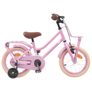vidaXL B&oslash;rnecykel 12 tommer til 2-4 &aring;r gamle Lys pink