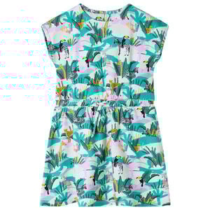 Kjole til b&oslash;rn str. 104 lys mintgr&oslash;n