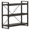 vidaXL bogreol m. 3 hylder 90x30x80 cm massivt mangotr&aelig; sort