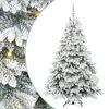 vidaXL Kunstigt juletr&aelig; med 300 LED'er Hvid 180 cm PE og PVC