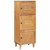 vidaXL Highboard med hylde Lysebrun 40 x 33 x 110 cm Massivt mangotræ