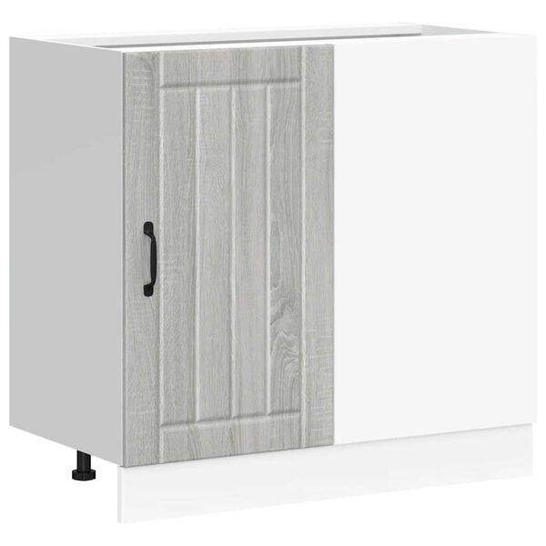 vidaXL underskab til k&oslash;kken Lucca konstrueret tr&aelig; gr&aring; sonoma