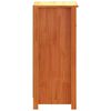 vidaXL Sideboard Voks brun 39 x 34,5 x 80 cm Massiv fyrretr&aelig;