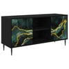 vidaXL TV-skab WIJHE 102 x 33 x 51 cm Sort eg Konstrueret tr&aelig;