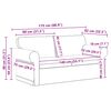 vidaXL Sofa 2 pcs Gr&aring;brun 175 x 82 x 80 cm Stof