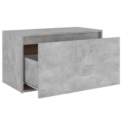 vidaXL entrébænk 80x40x45 cm spånplade betongrå