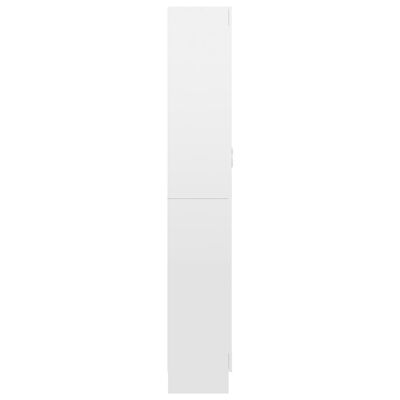 vidaXL vitrineskab 82,5x30,5x185,5 cm spånplade hvid højglans