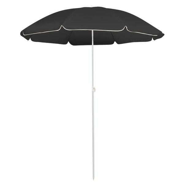 vidaXL parasol 180 cm st&aring;lstang antracitgr&aring;