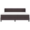 vidaXL Box spring seng med madras M&oslash;rk Brun 180 x 200 cm Stof