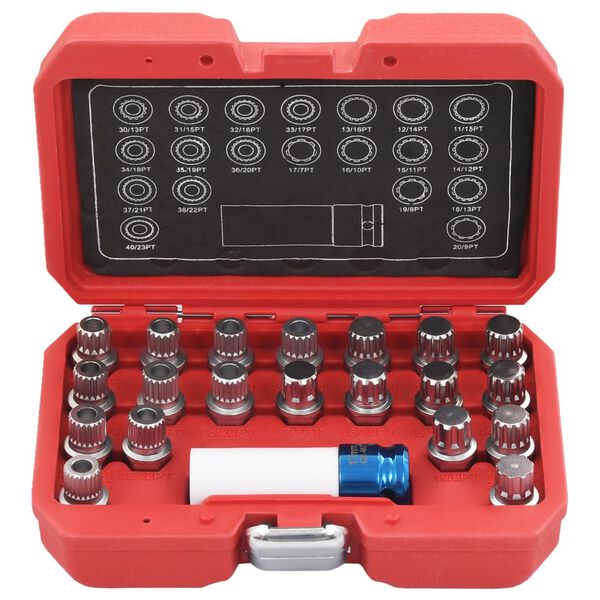 vidaXL topsæt til hjulbolte til BMW 21 dele