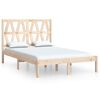 vidaXL sengeramme 140x190 cm massivt fyrretr&aelig;