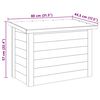 vidaXL Opbevaringskasse med opbevaring Naturfarvet 80 x 44,5 x 57,5 cm