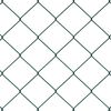vidaXL Hegnspæl Grøn 10 x 0,8 m (60 x 60 mm mesh) Stål og PVC
