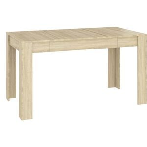 vidaXL spisebord 140x74,5x76 cm konstrueret tr&aelig; sonoma-eg