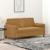 vidaXL 2-personers sofa med pyntepuder 140 cm velour brun