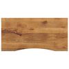 vidaXL bordplade med kurvet form 120x60x2,5 cm ru massivt mangotr&aelig;