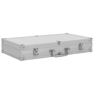 vidaXL v&aring;benkasse aluminium ABS s&oslash;lv