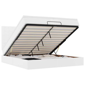 vidaXL osmannisk sengeramme med madrasser 200x200 cm kunstl&aelig;der hvid