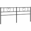 vidaXL udskiftningsgavl 200 cm metal sort