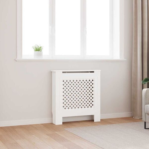 vidaXL radiatorskjuler 78 cm MDF hvid