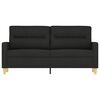 vidaXL 2-personers sofa 140 cm stof sort