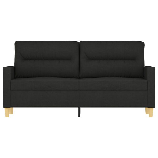 vidaXL 2-personers sofa 140 cm stof sort