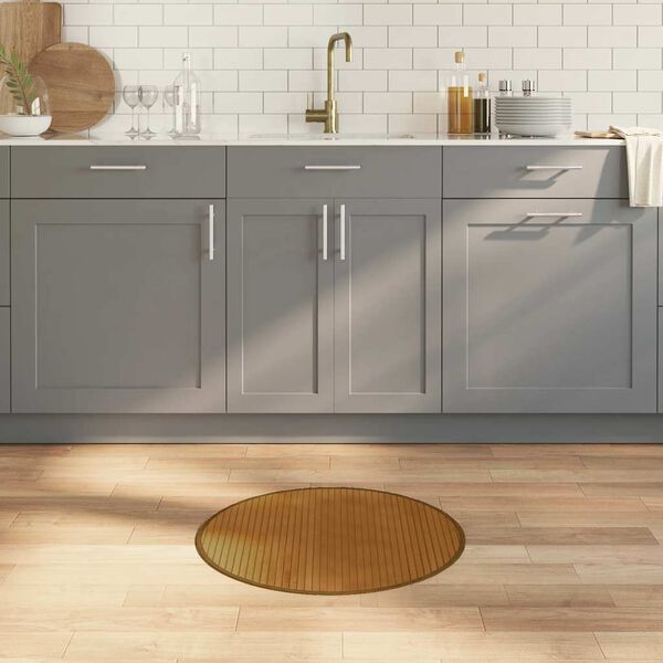 vidaXL gulvt&aelig;ppe 60 cm bambus brun