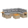 vidaXL havesofas&aelig;t 8 dele med hynder polyrattan beige