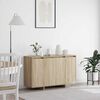vidaXL Sideboard Sonoma-eg 120 x 41 x 75 cm Konstrueret tr&aelig;