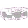vidaXL sofas&aelig;t til haven 8 dele med hynder polyrattan beige