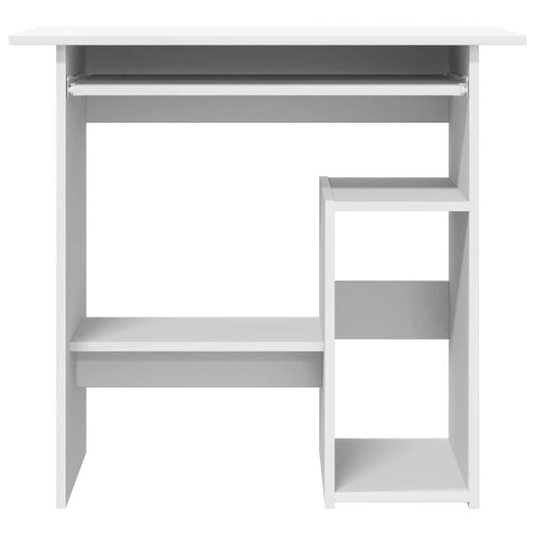 vidaXL skrivebord 80x45x74 cm konstrueret tr&aelig; hvid