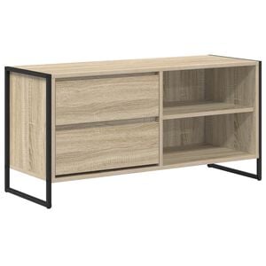 vidaXL TV-skab med skuffe Sonoma 100 x 36 x 49,5 cm Konstrueret tr&aelig;