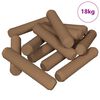 vidaXL Tr&aelig;dowels 18000 pcs Brun Massivt tr&aelig;