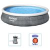 Bestway oppusteligt badebassin med pumpe 396x84 cm