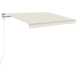 vidaXL markise 300x250 cm automatisk betjening cremefarvet