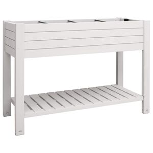 vidaXL h&oslash;jbed 110x45x79 cm polypropylen hvid