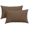 vidaXL Sofapuder 2 pcs Brun 50 x 30 cm Stof